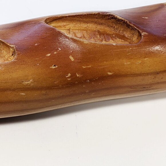 Vintage CUZIN Made in France Serrated Bread Knife Wood 9" Baguette Shaped - Picture 4 of 9